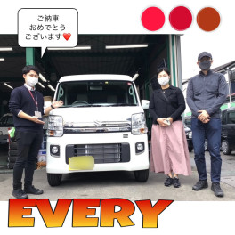 新車エブリイ　御納車式です♫
